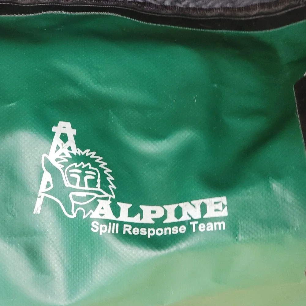 Vintage 90's Alaska North Slope Alpine Spill Response Team Dry Duffel Bag 105L